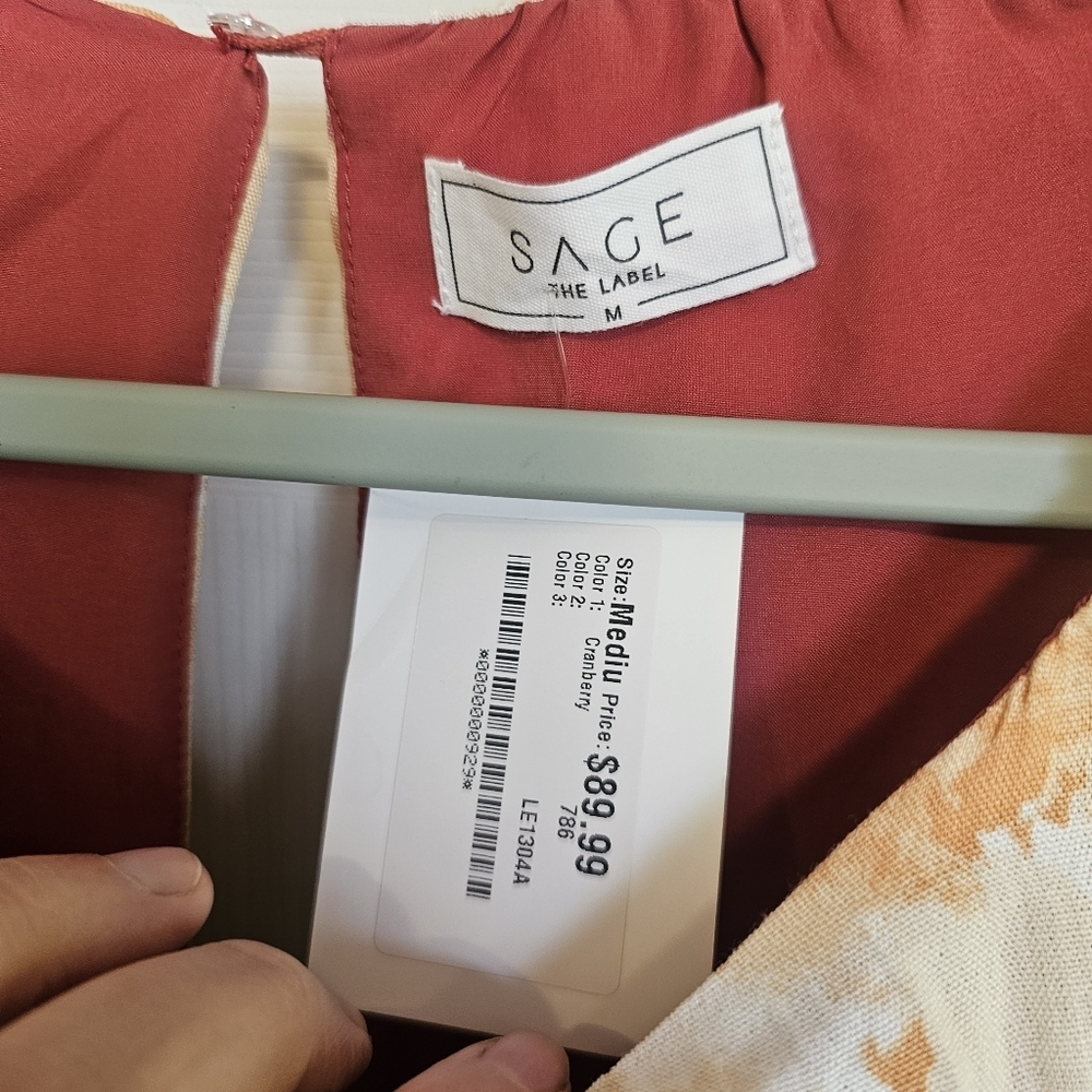 Sage The Label Amalfi Coast Floral Cut Out Ruffle Mini Dress - Picture 5 of 7